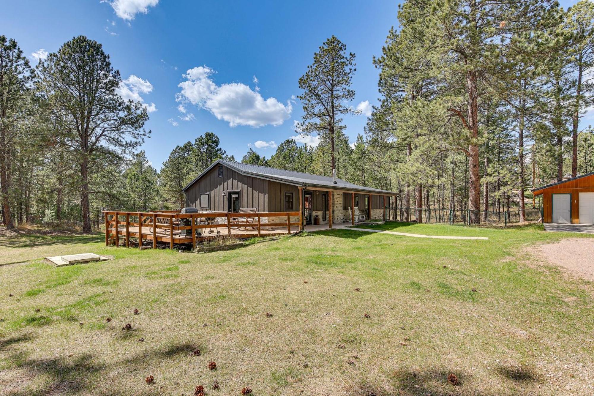 Private Black Hills Home With Corral Horses Welcome كاستر المظهر الخارجي الصورة